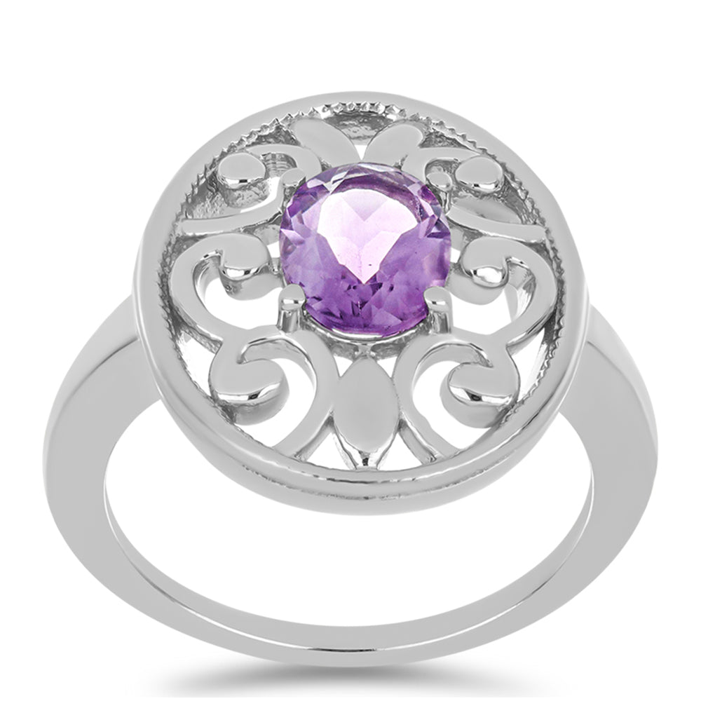 Silberring mit Amethyst aus Vera Cruz