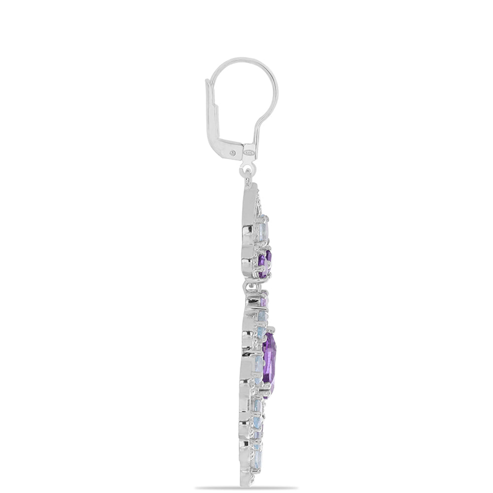 Silberohrringe mit Amethyst aus Vera Cruz