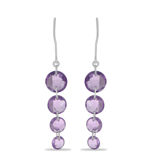 Silberohrringe mit Amethyst aus Vera Cruz