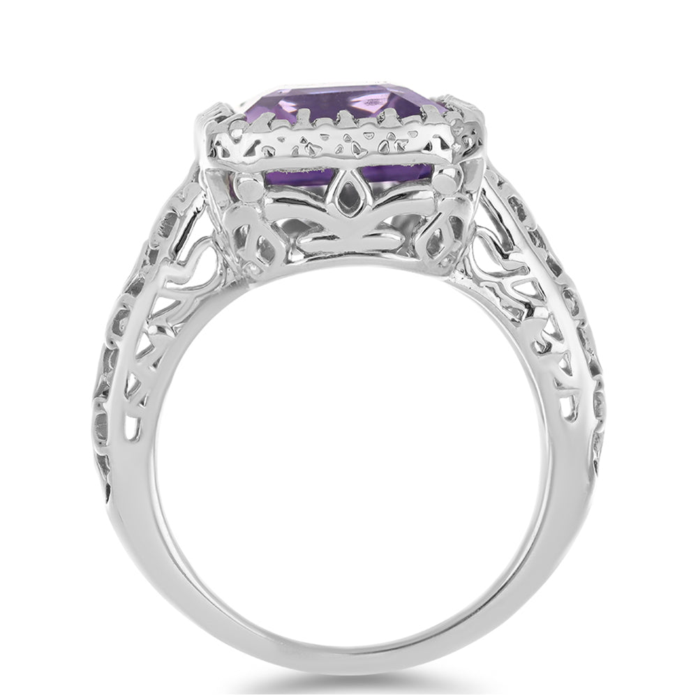 Silberring mit Amethyst aus Vera Cruz