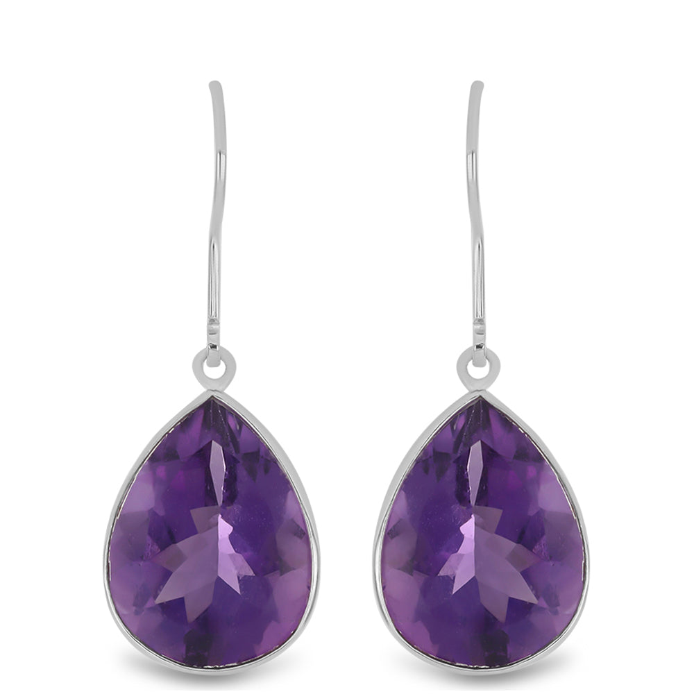 Silberohrringe mit Amethyst aus Vera Cruz