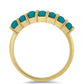 Goldplattierter Silberring mit Dornröschen Türkis