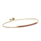 Goldplattiertes Silberarmband mit Rubin aus Madagaskar