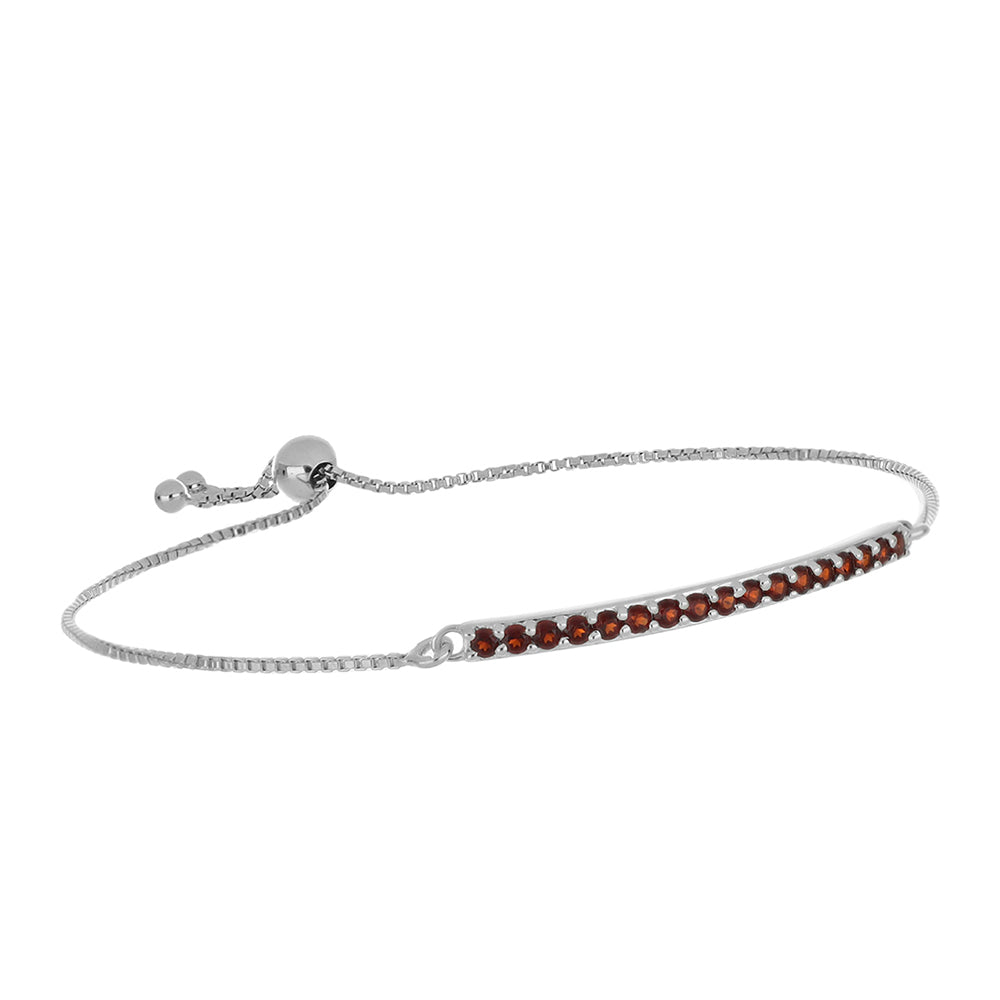 Silberarmband mit Barton Granat 1 