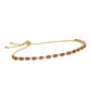 Goldplattiertes Silberarmband mit Rubin aus Madagaskar