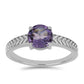 Silberring mit Rose De France Amethyst