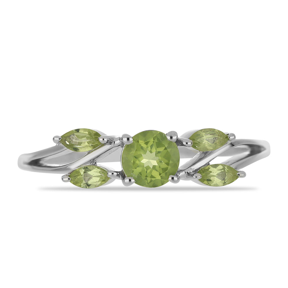 Silberring mit Peridot aus Changbai 1 