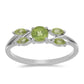 Silberring mit Peridot aus Changbai