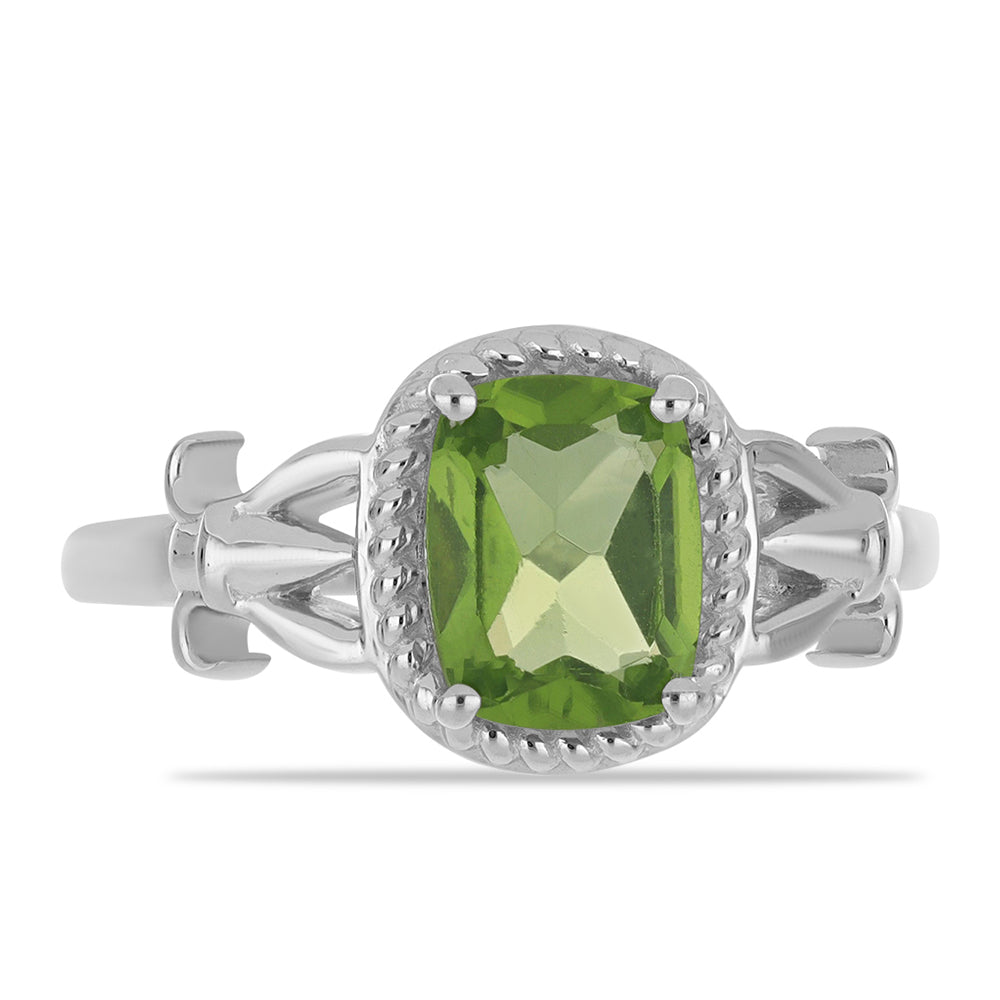 Silberring mit Peridot aus Changbai 1 