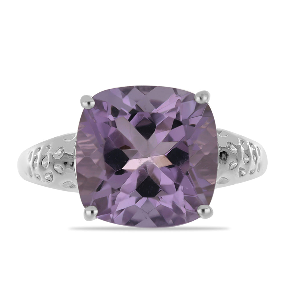 Silberring mit Rose De France Amethyst