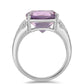 Silberring mit Rose De France Amethyst