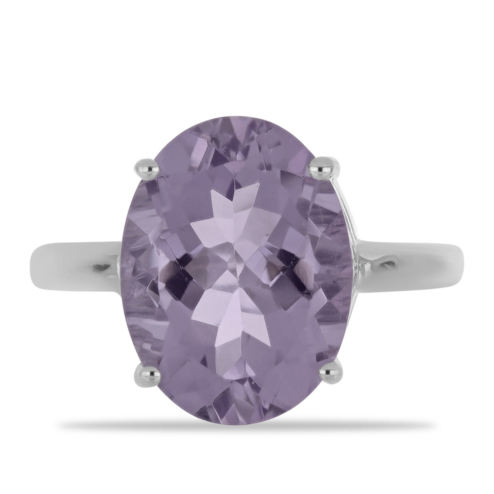 Silberring mit Rose De France Amethyst 1 