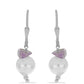 schmuckgarnitur aus Silber mit Rose De France Amethyst und Barton Granat