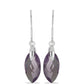 Silberohrringe mit Rose De France Amethyst