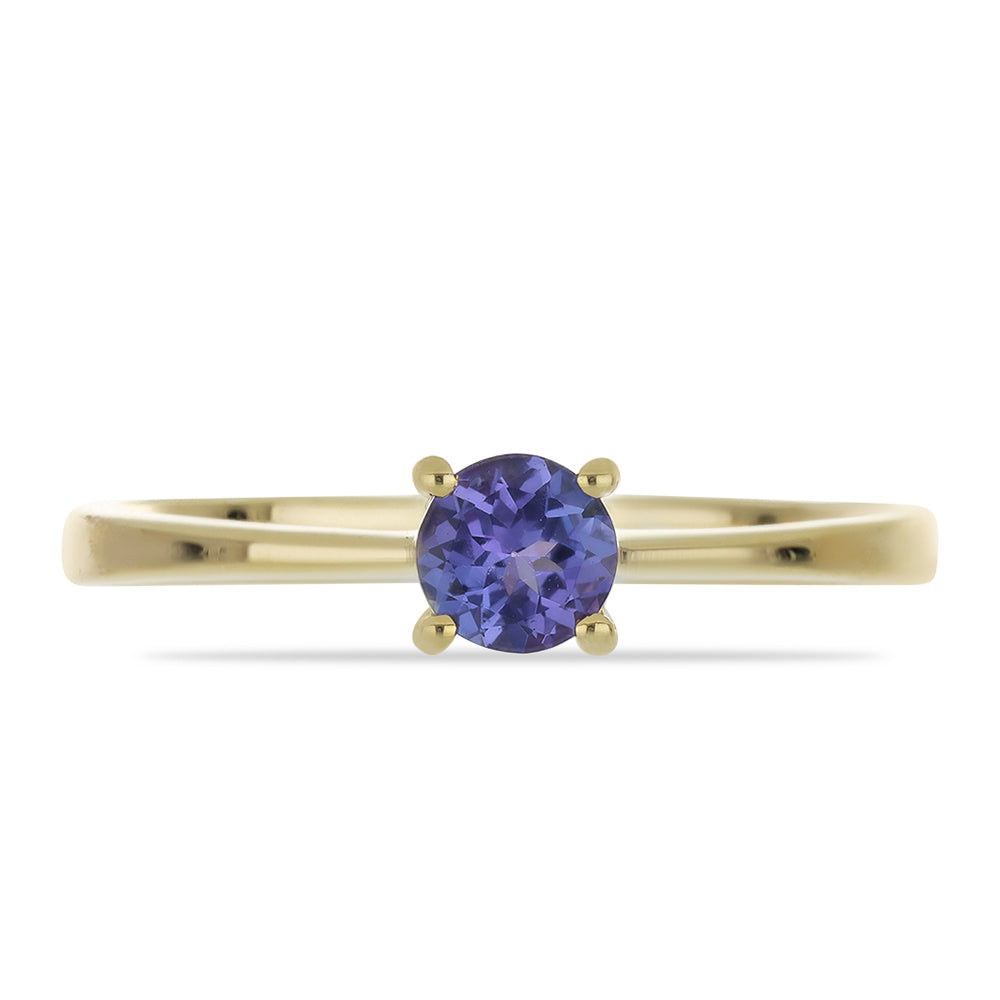 Goldring mit Tansanit - Klasse AAA 1 
