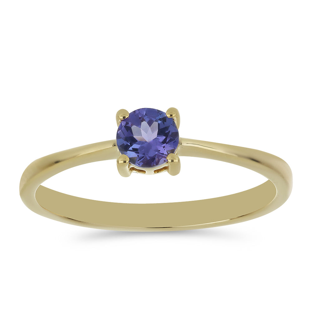 Goldring mit Tansanit - Klasse AAA 3 