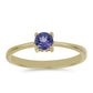 Goldring mit Tansanit - Klasse AAA
