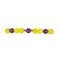 Goldplattiertes Silberarmband mit Zitronen-Chalcedon