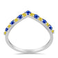 Silberring mit gelbem Saphir
