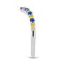Silberring mit gelbem Saphir