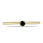 Goldring mit schwarzem Diamant