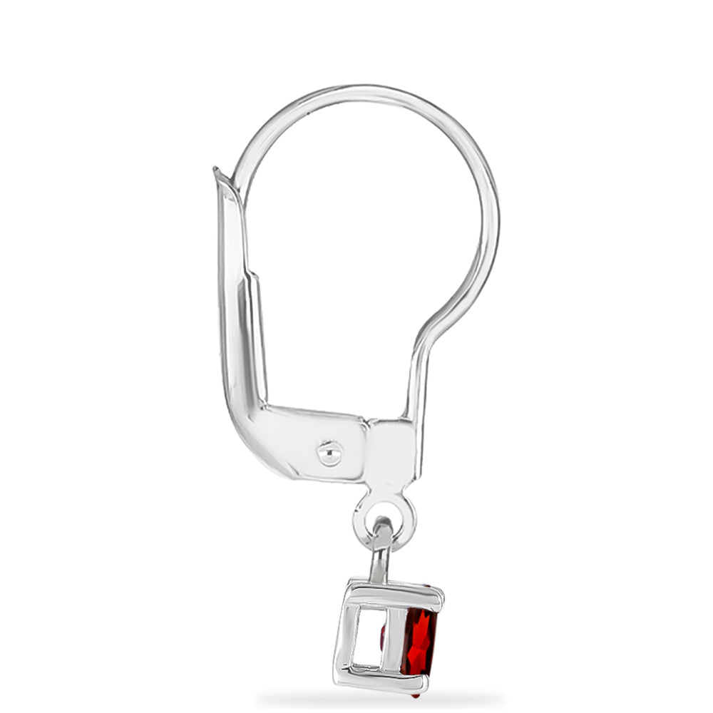 Silberohrringe mit Barton Granat 2 