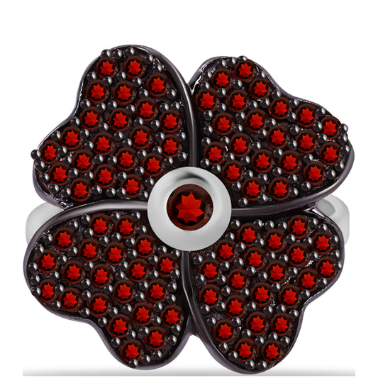 Silberring mit Barton Granat