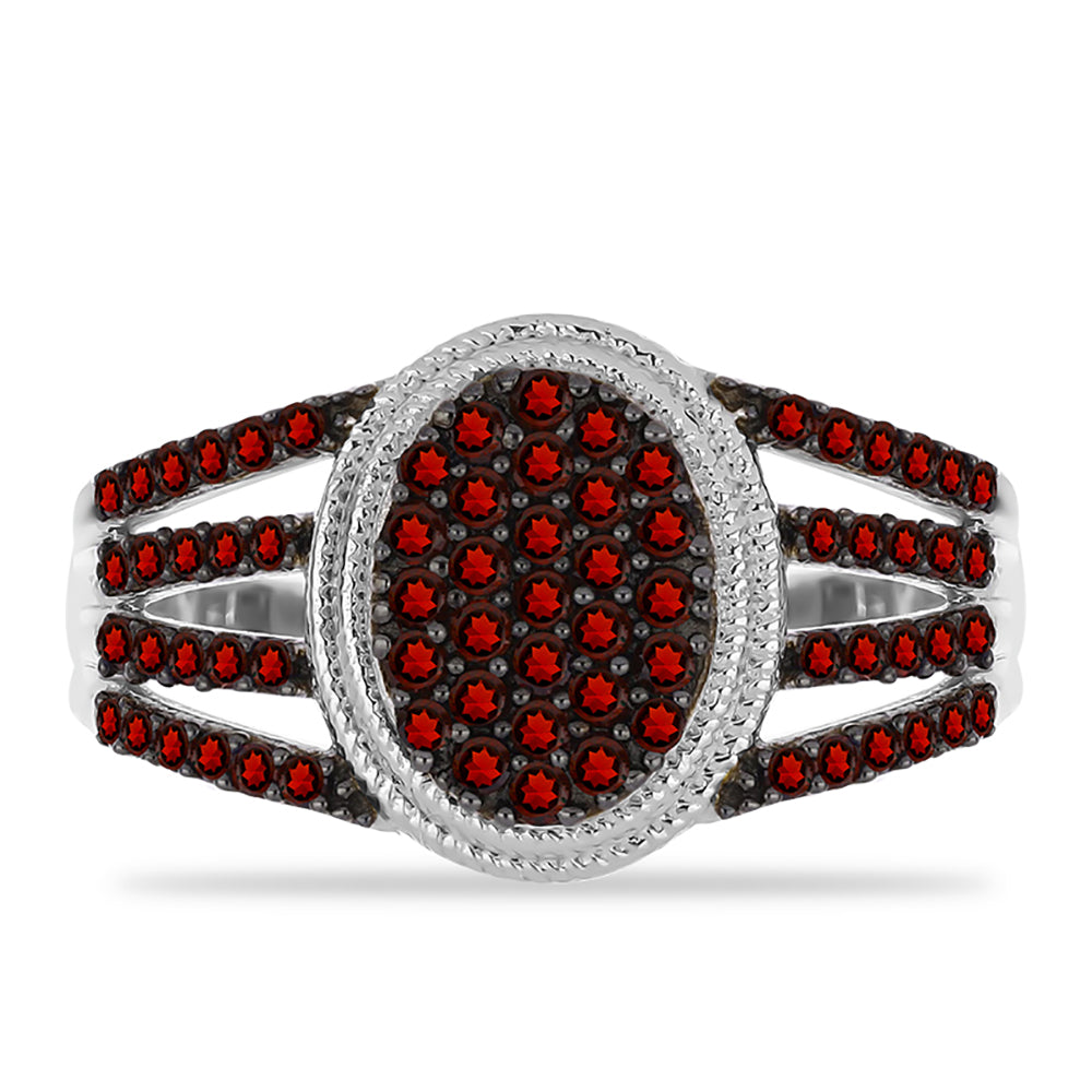 Silberring mit Barton Granat