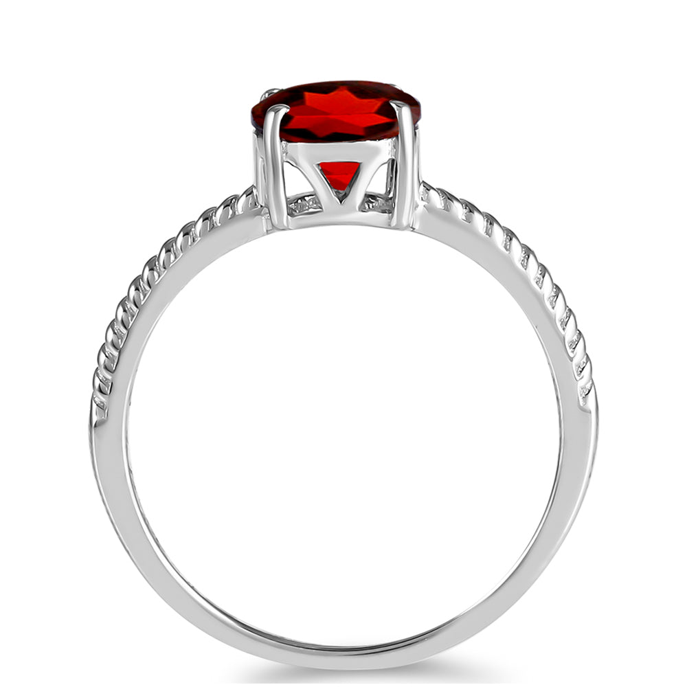 Silberring mit Barton Granat