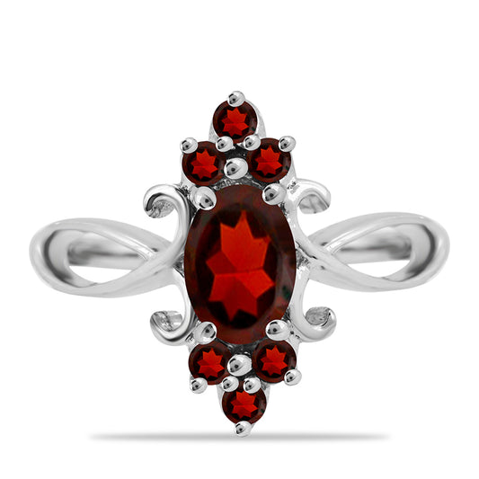 Silberring mit Barton Granat