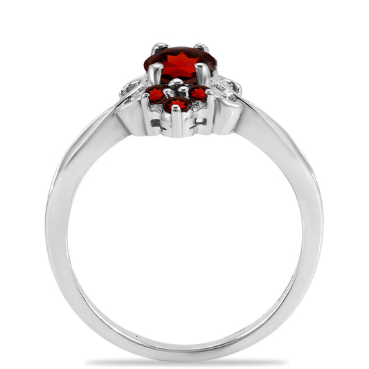 Silberring mit Barton Granat