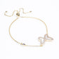 Goldplattiertes Silberarmband mit Tansanit - Klasse AAA und Perlmutt