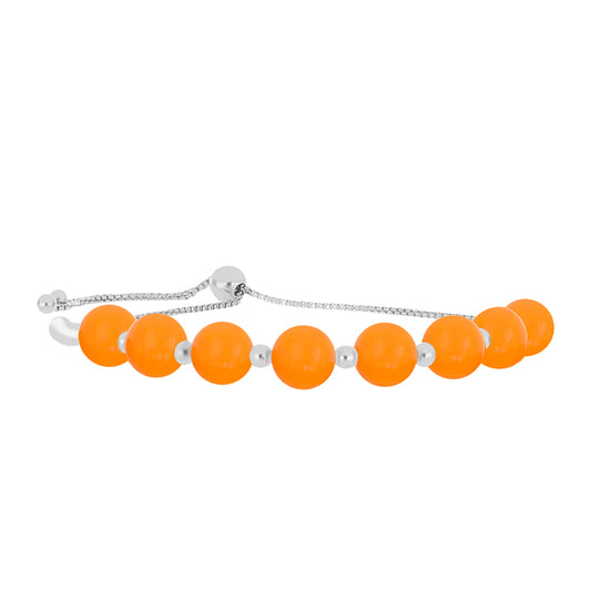 Silberarmband mit gelbem Jade