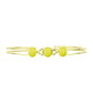 Goldplattierter Silberarmreif mit gelbem Serpentin