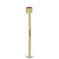 Goldplattierter Silberring mit lila Saphir
