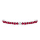 Silberarmband mit Rubin aus Madagaskar