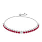 Silberarmband mit Rubin aus Madagaskar