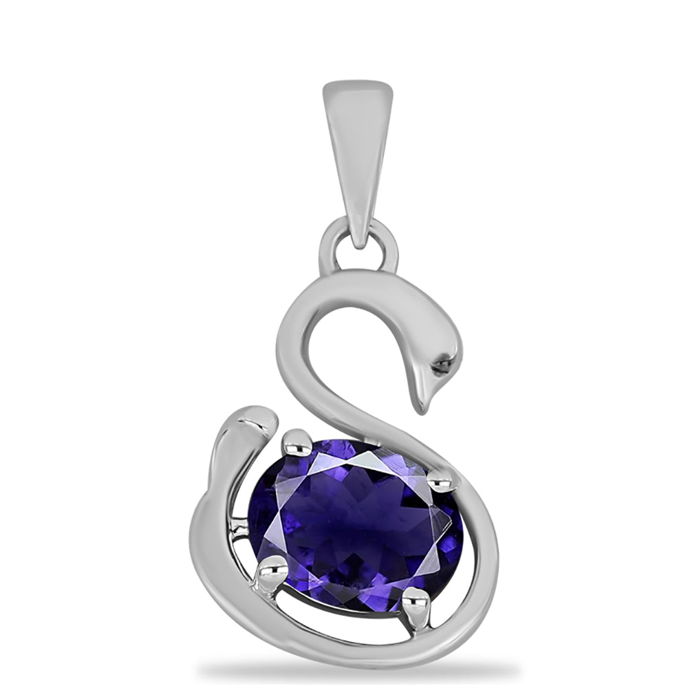 Silberanhänger mit Iolith 1 