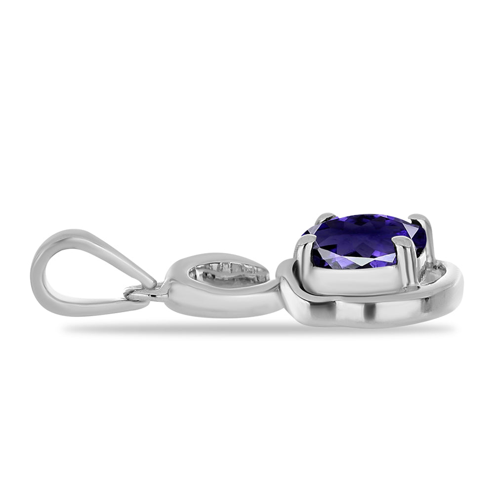 Silberanhänger mit Iolith