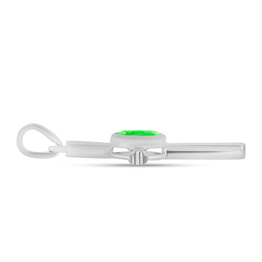 Silberanhänger mit Hyalit-Opal