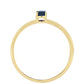 Goldring mit blauem Rosebery Saphir