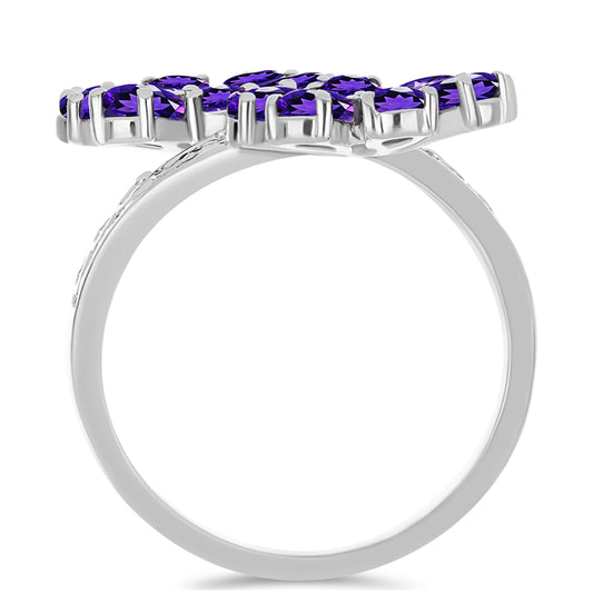 Silberring mit marokkanischem Amethyst