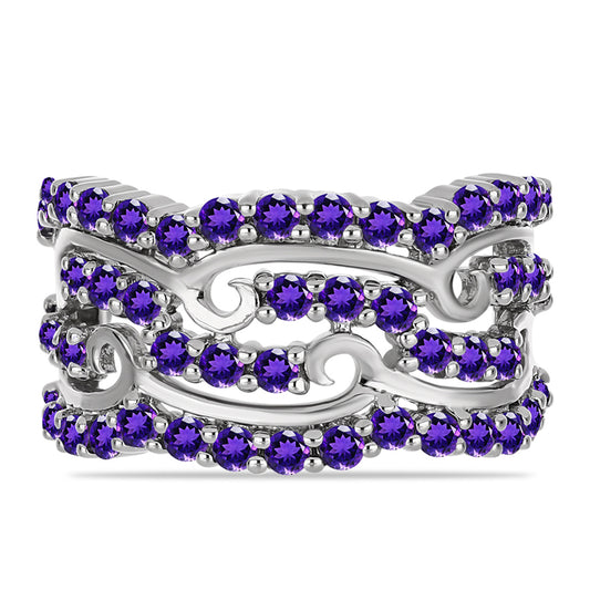 Silberring mit marokkanischem Amethyst