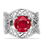 Silberring mit rotem Achat