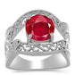Silberring mit rotem Achat