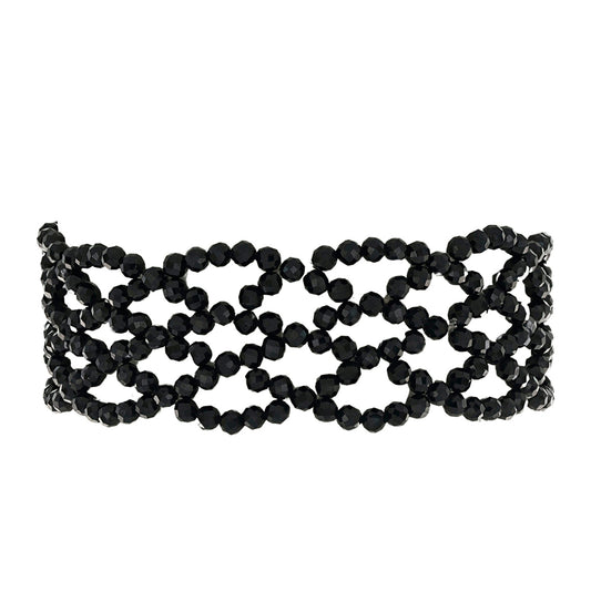 Nugget Armband mit schwarzem Spinell