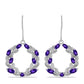 Silberohrringe mit marokkanischem Amethyst