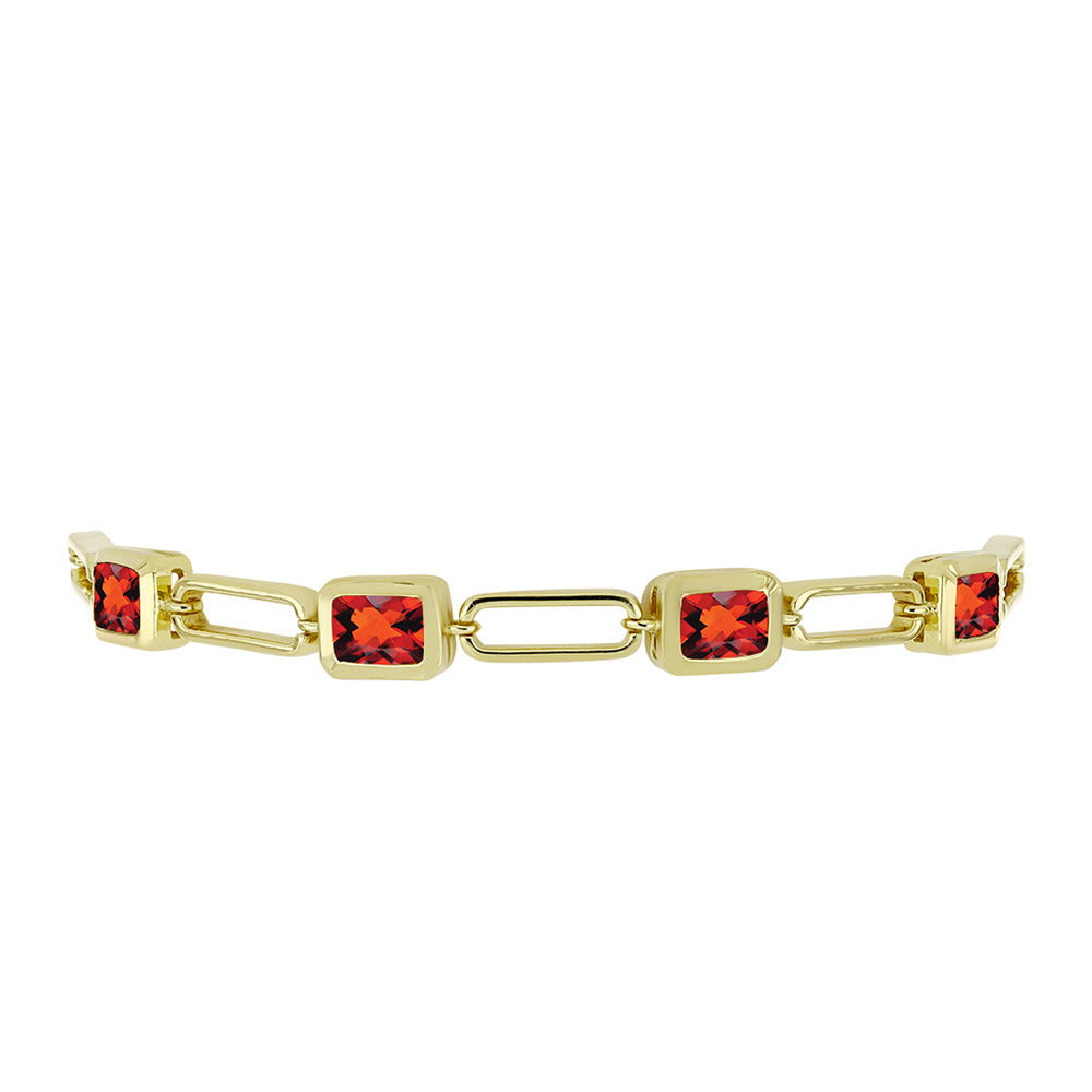 Goldplattiertes Silberarmband mit Citrin aus Madeira 2 