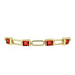 Goldplattiertes Silberarmband mit Citrin aus Madeira