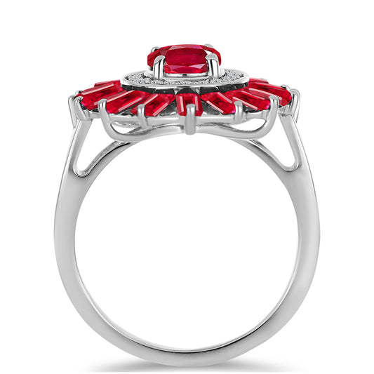 Silberring mit rotem Achat